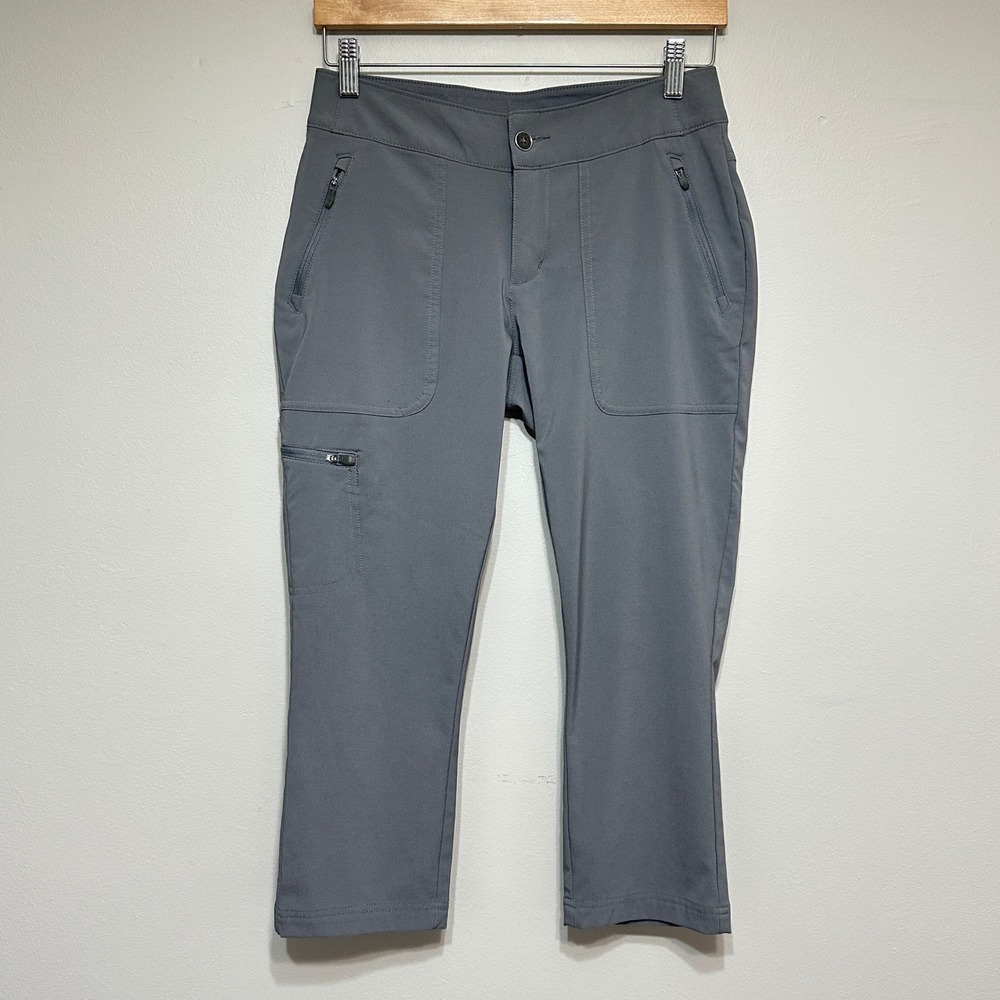 Columbia Cropped Hiking Pants Womens 4 Travel Activewear‎ Zip Pockets Gorpcore